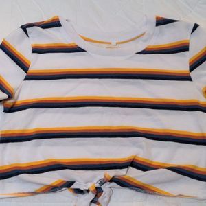 NWOT PacSun Crop Top with tie detail